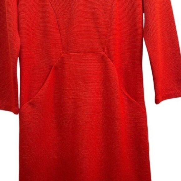 BODEN Bronte Ottoman Ribbed Dress in Red NWT - Picture 5 of 9